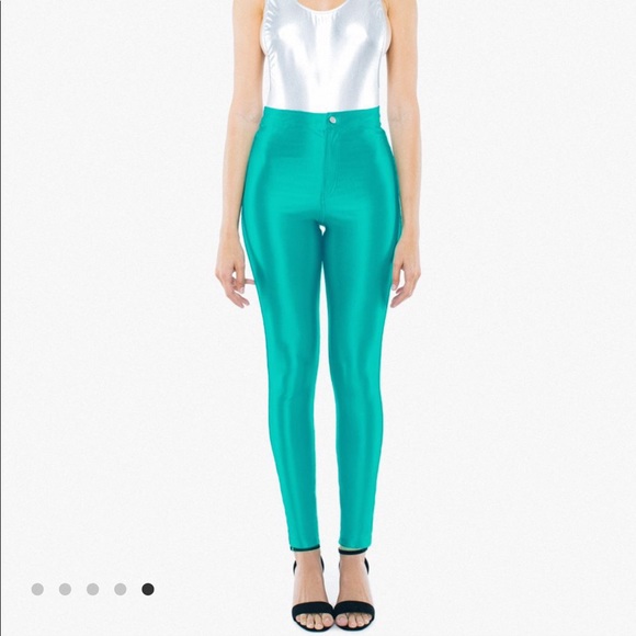 American Apparel Pants - American Apparel Disco Pants - Deep Peacock